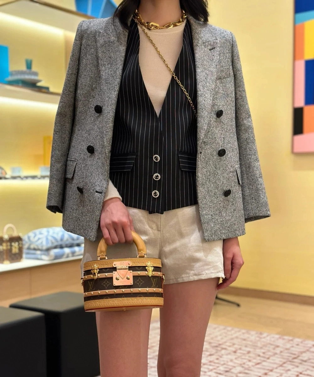 LV Ellis Monogram 盒子 化妝包 手袋-M24843 1 LV M24843 32