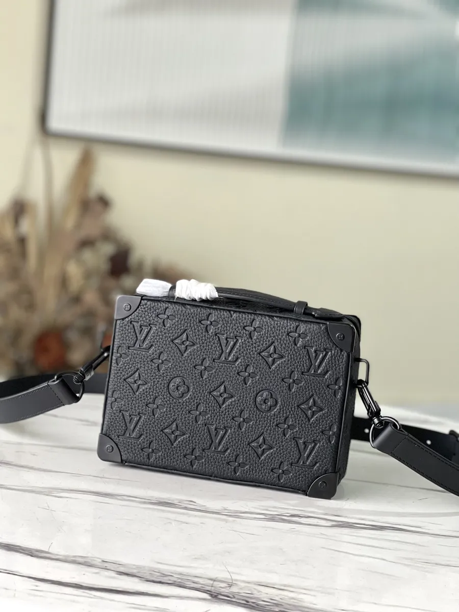 LV Handle Soft Trunk 黑色壓花男士手袋-M59163 3 bags 1125242120588