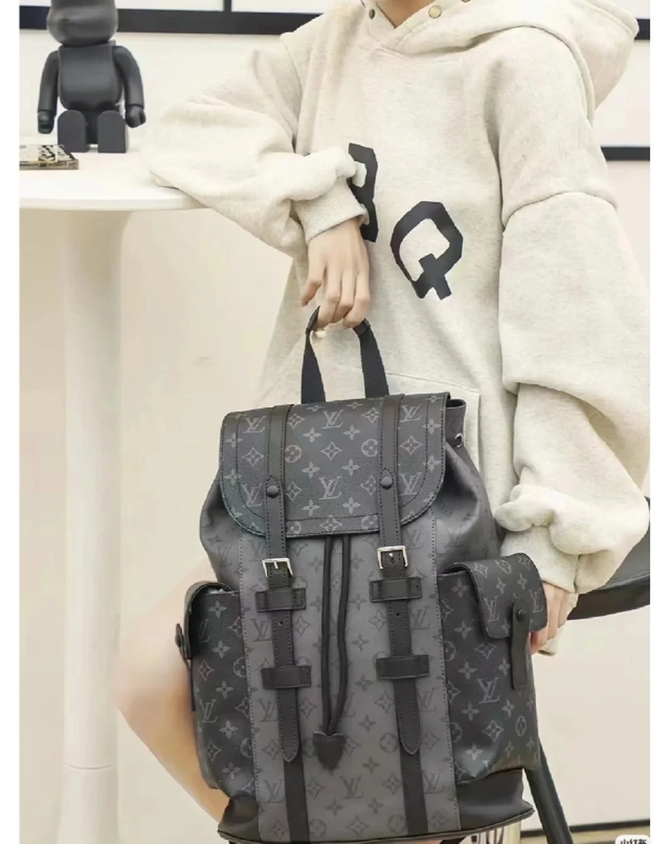 LV Christopher MM 男士印花拼色背囊-M45419 4 shopbag 271120241525421