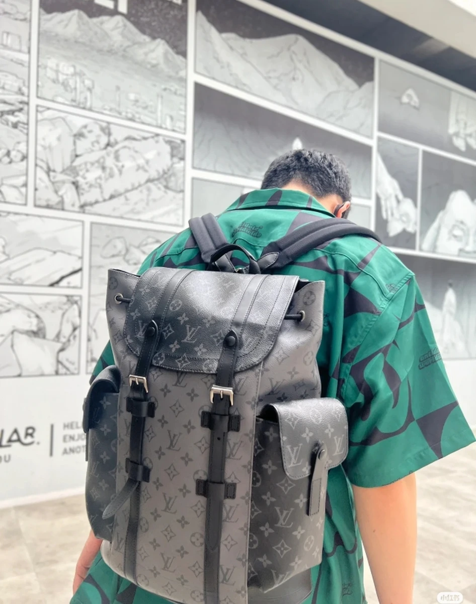 LV Christopher MM 男士印花拼色背囊-M45419 7 shopbag 271120241525435
