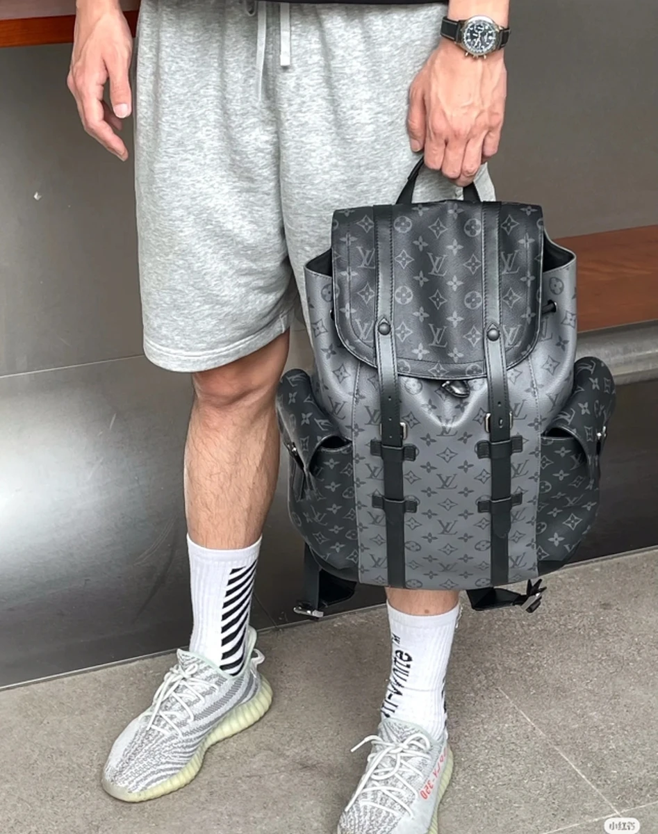 LV Christopher MM 男士印花拼色背囊-M45419 1 shopbag 271120241525447