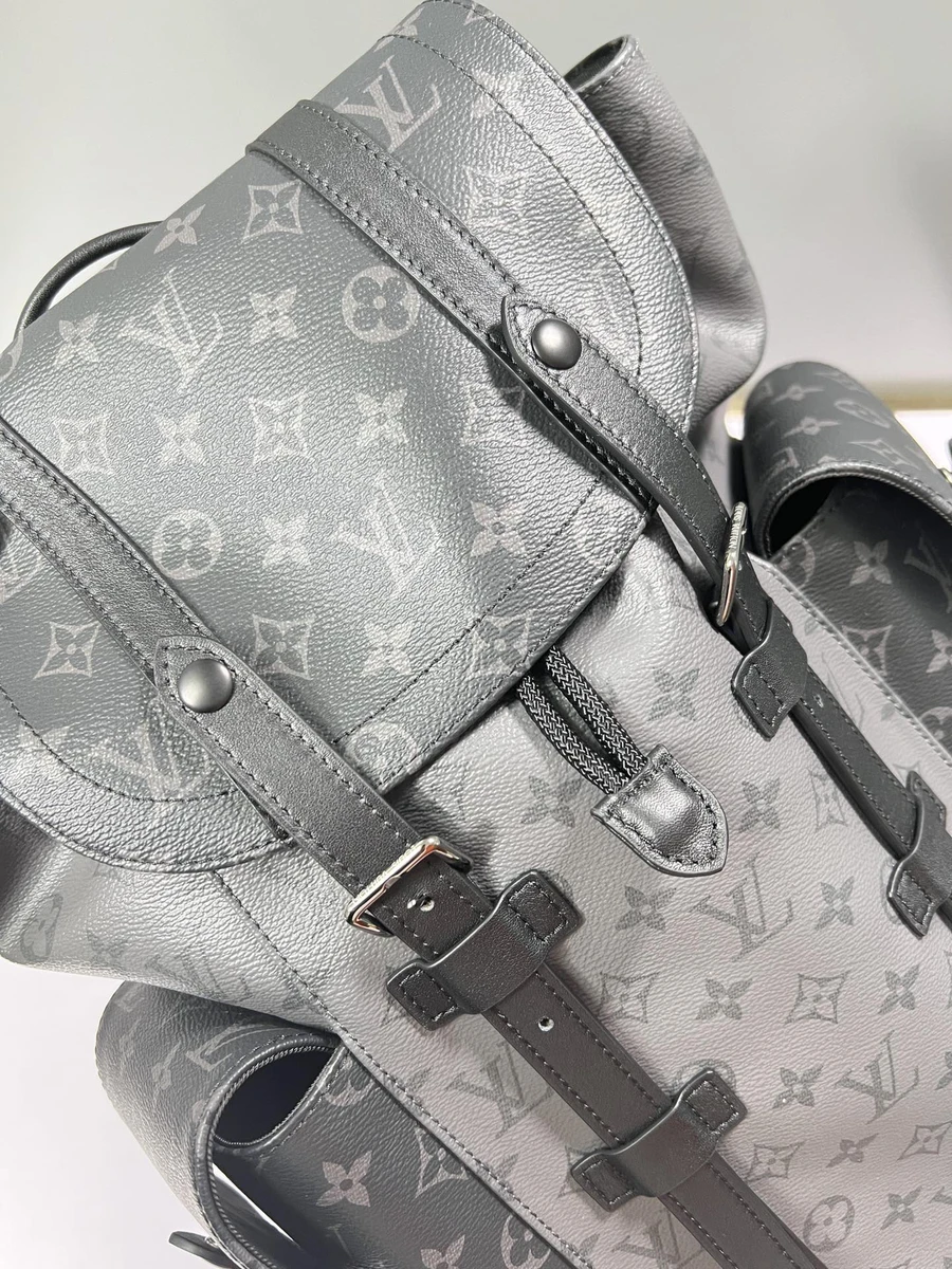 LV Christopher MM 男士印花拼色背囊-M45419 13 shopbag 2711202415254615