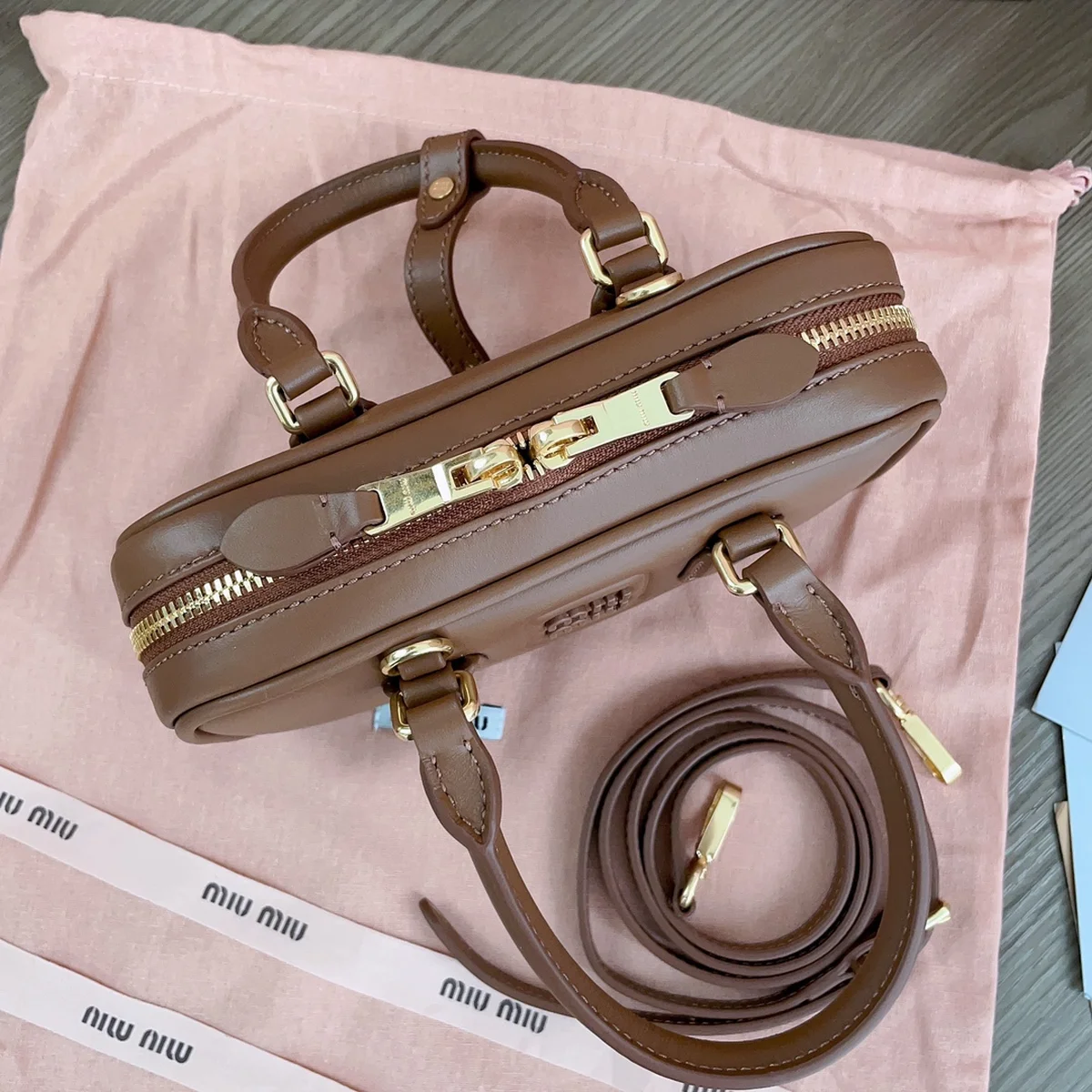 MiuMiu Arcadie皮革迷你袋5BP088 11 30CN XH25YSCM9qKn YS