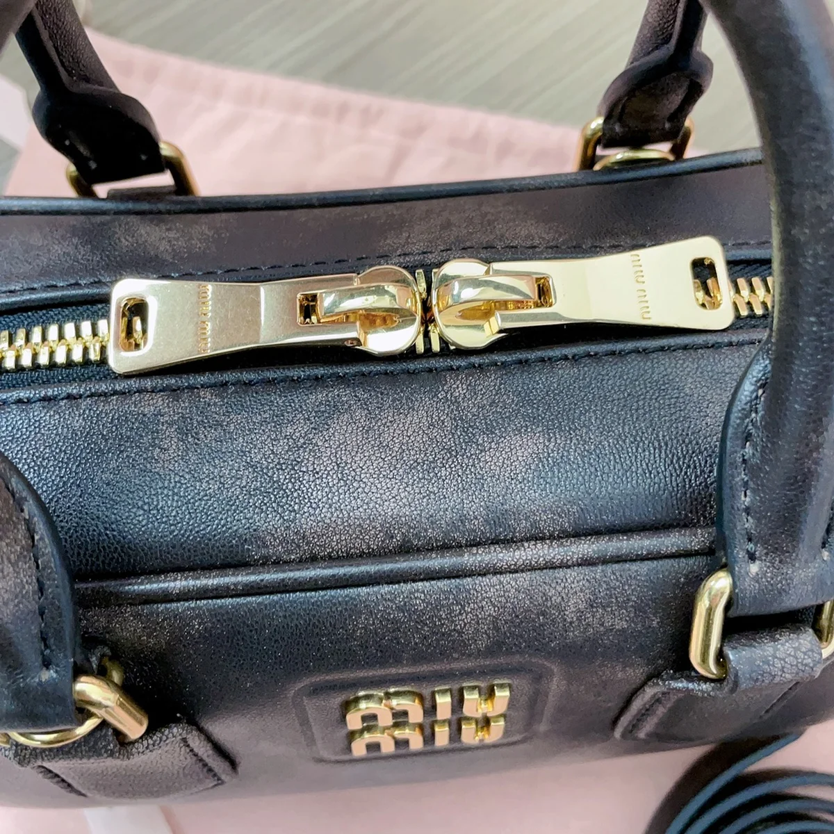 MiuMiu Arcadie皮革手袋5BB142 11 BBsmCFRc2l18kPrnQKaF
