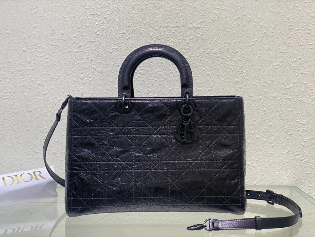 Dior Lady 黑色 皺紋背囊GM-M1152 2 Dr7sCZh2Gq3uX1O4PtJP