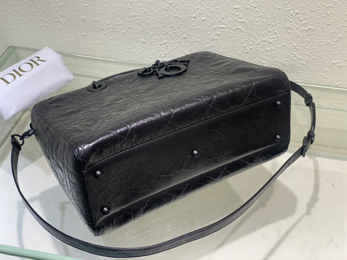 Dior Lady 黑色 皺紋背囊GM-M1152 6 HekAGwj2eVHXJFXU0ecO