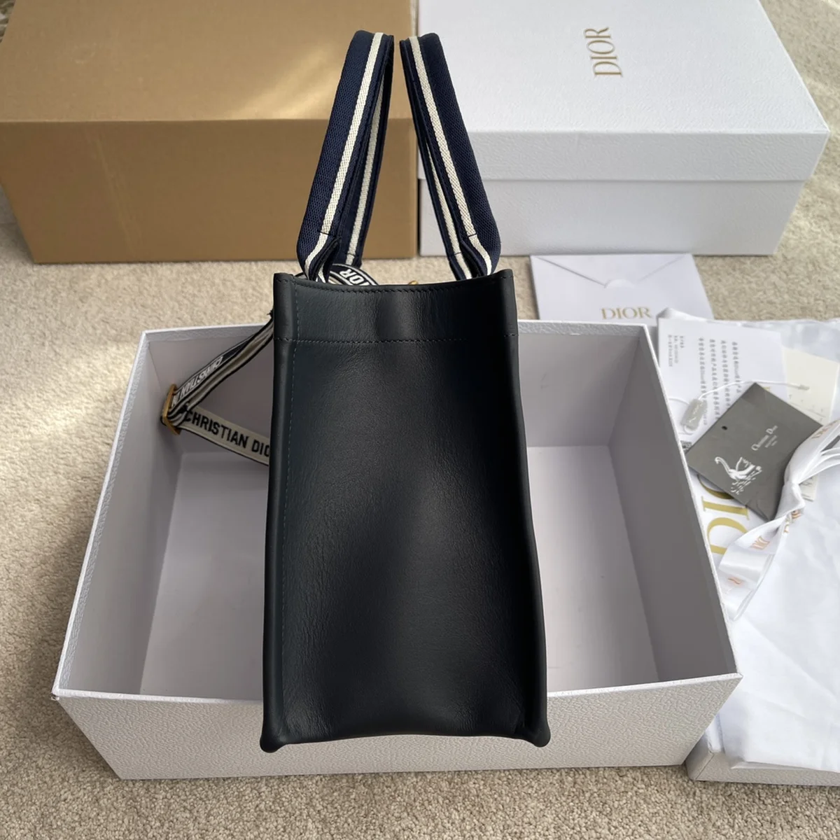 Dior Book 海軍藍托特手袋PM-M1325 6 MN7NY 25VFqAft1wMzW6