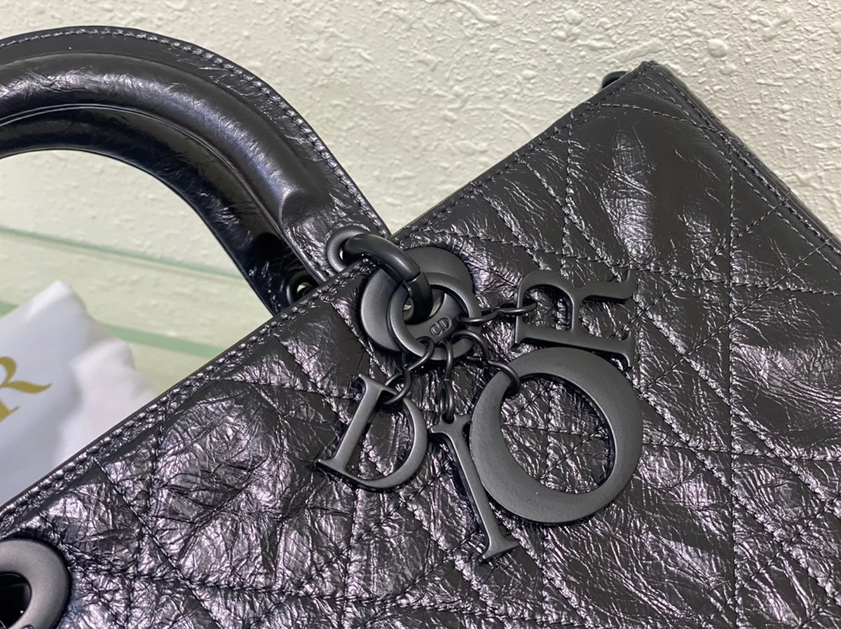 Dior Lady 黑色 皺紋背囊GM-M1152 7 QCoCrjvqgZfwo3WilJ9Q
