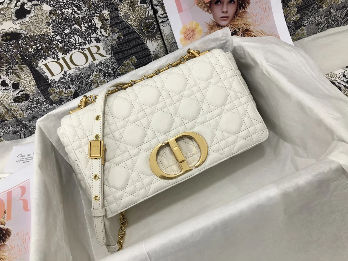 Dior Caro 象牙色 小牛皮斜孭袋MM-M9242 2 RZeigoTS1t U1 jCmnB