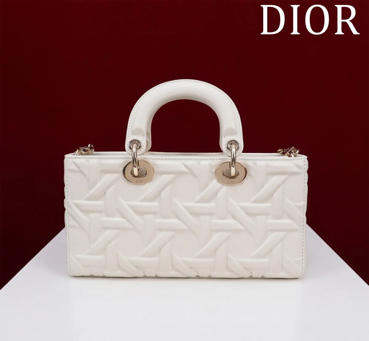 Dior Lady 奶白 小牛皮肩背袋MM-M0540 4 Z5ni03aP6LYJfHwKhYw9