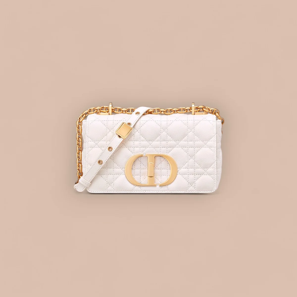 Dior Caro 象牙 小牛皮斜孭袋PM-M9241 1